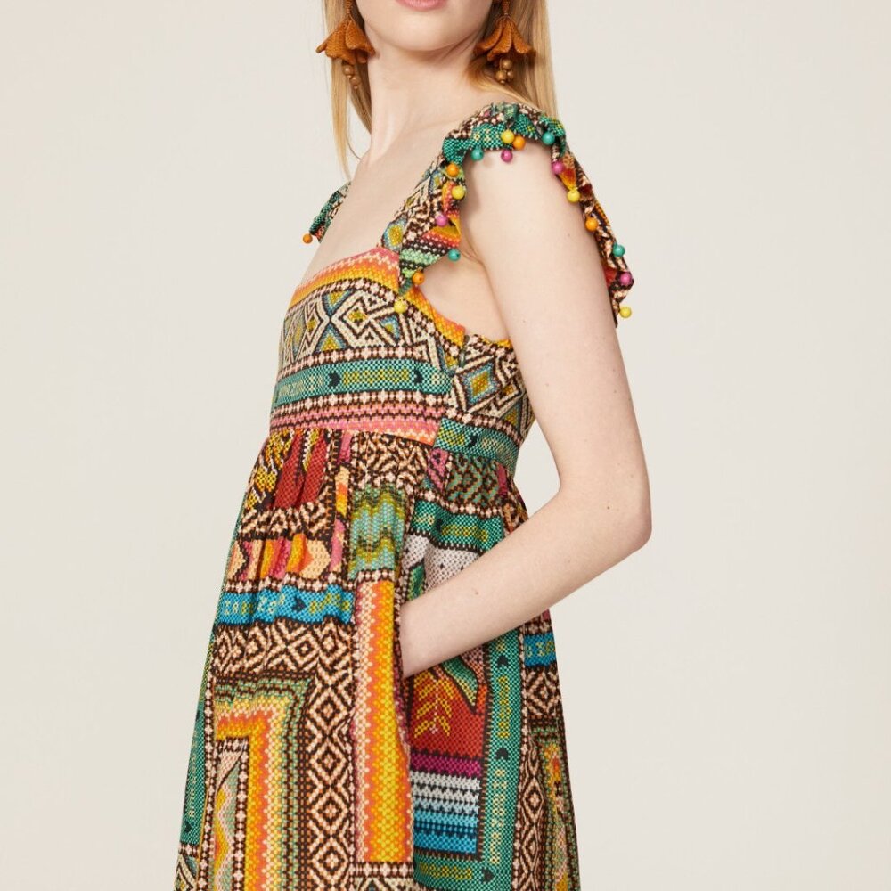 Farm Rio Banana Scarves Dress - Picture 3 of 5